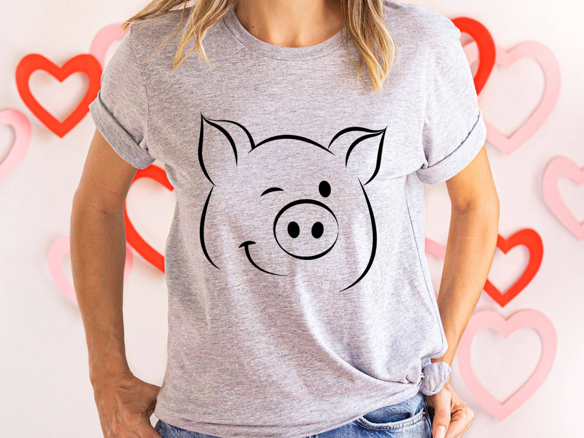 Niedliches Schwein Shirt, Farmer Geschenk Für Besitzer, Schweinchen T-Shirt, Tierliebhaber Besitzer Liebhaber Geschenk, T-Shirt von craftgatedesign