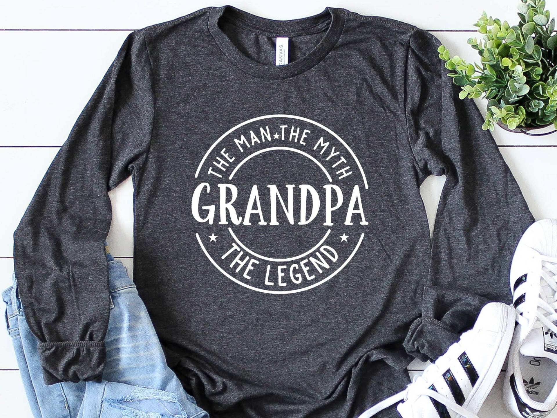 Opa Langarm-Shirt, Geburtstag Geschenk, Vatertag Shirt, Die Legende Geschenk Für Ihn von craftgatedesign