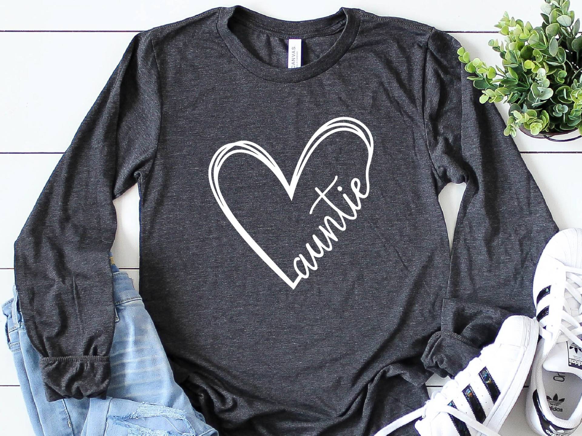 Tante Langarm Shirt, Geschenk Für Tante, Geschenk, Beste Aller Zeiten, Süßes Neue Herz Shirt von craftgatedesign