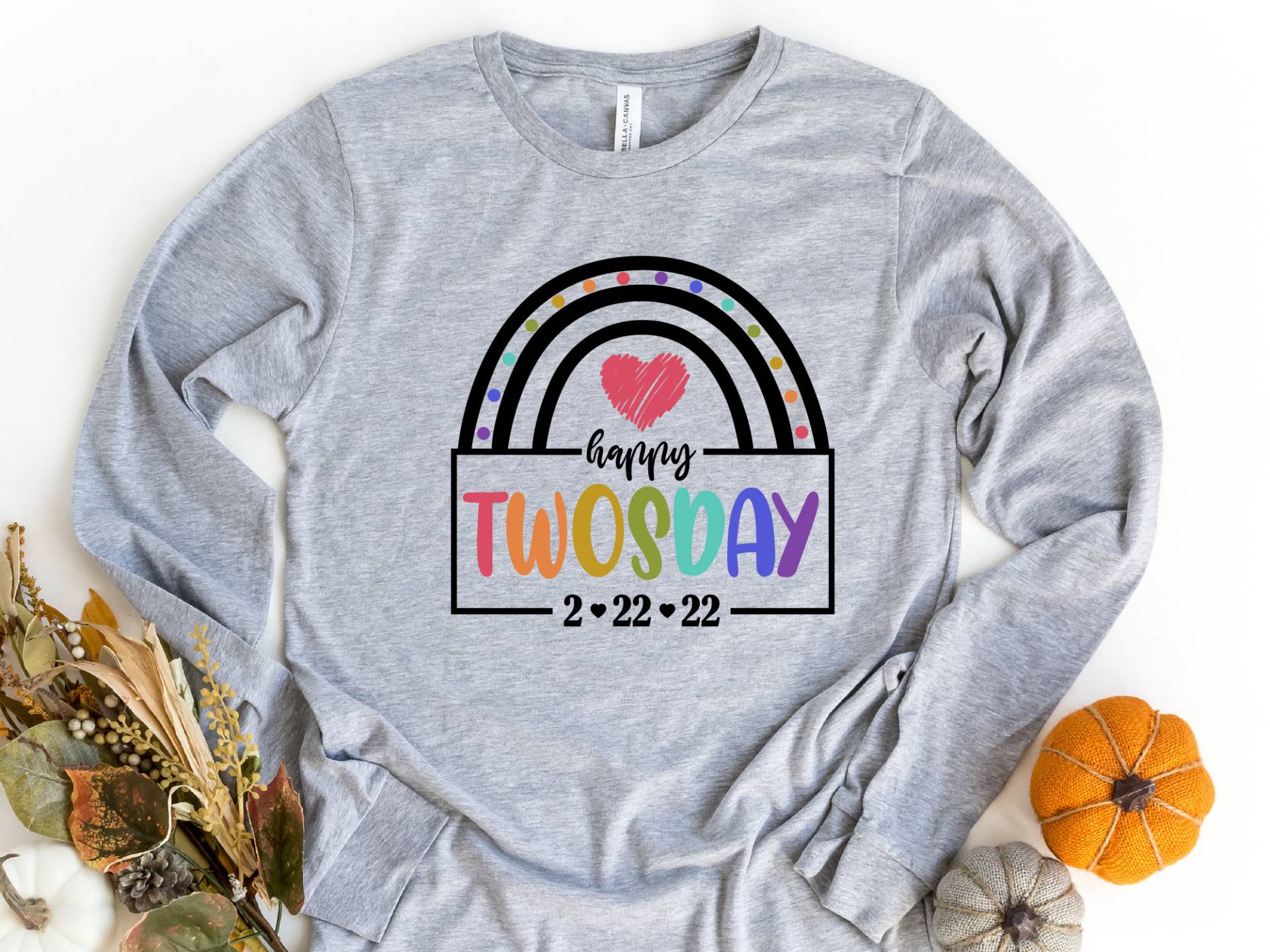 Twosday Langarmshirt, Twos-Day T-Shirt, Dienstag 2-22-22 Shirt, Lustiges Lehrer 22. Februar 2022, 2Sday Shirt von craftgatedesign