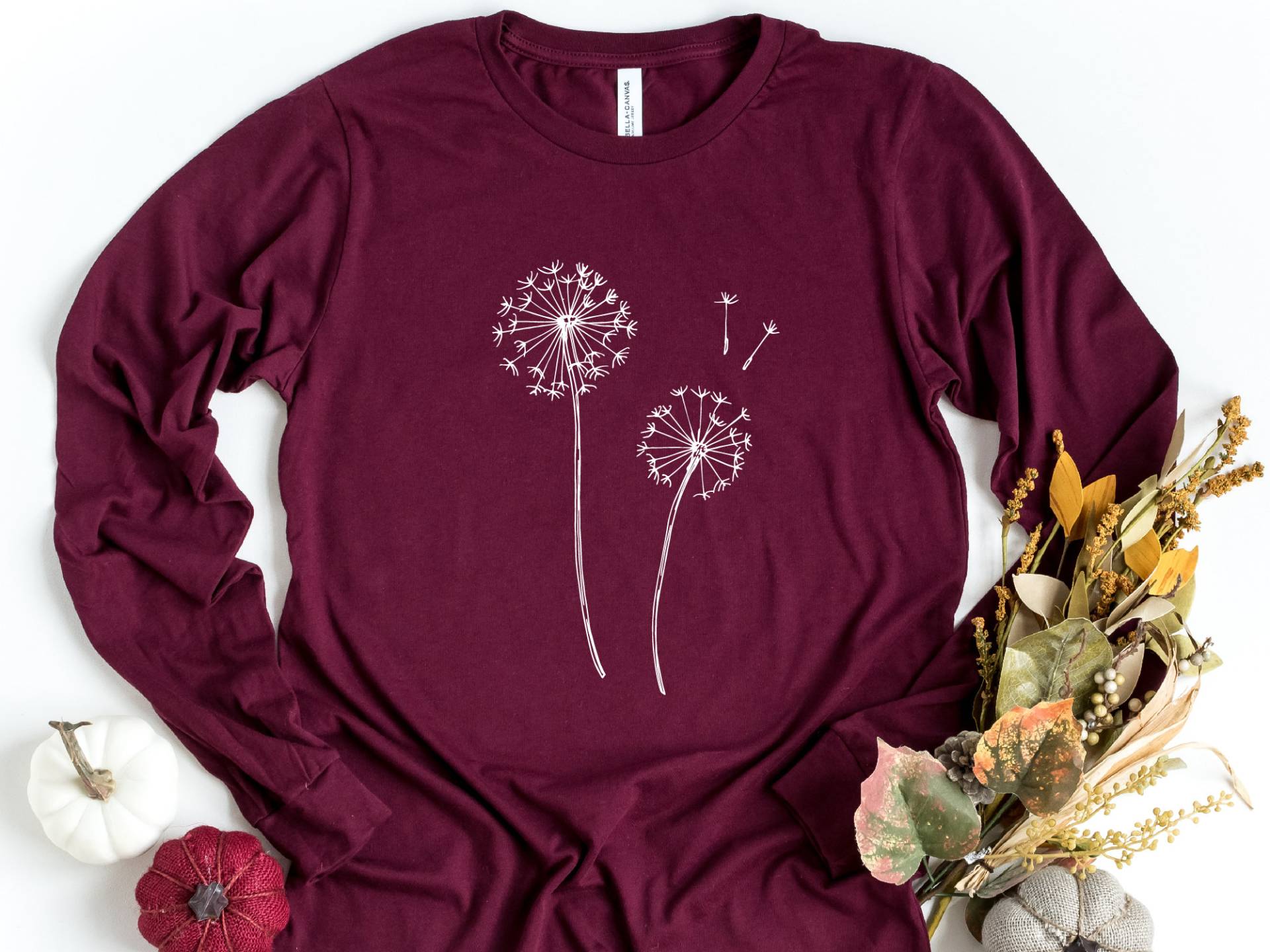 Wildblume Langarm Shirt, Geschenk Für Sie, Garten Blumen Frühling Natur Pflanze Liebhaber Shirt von craftgatedesign