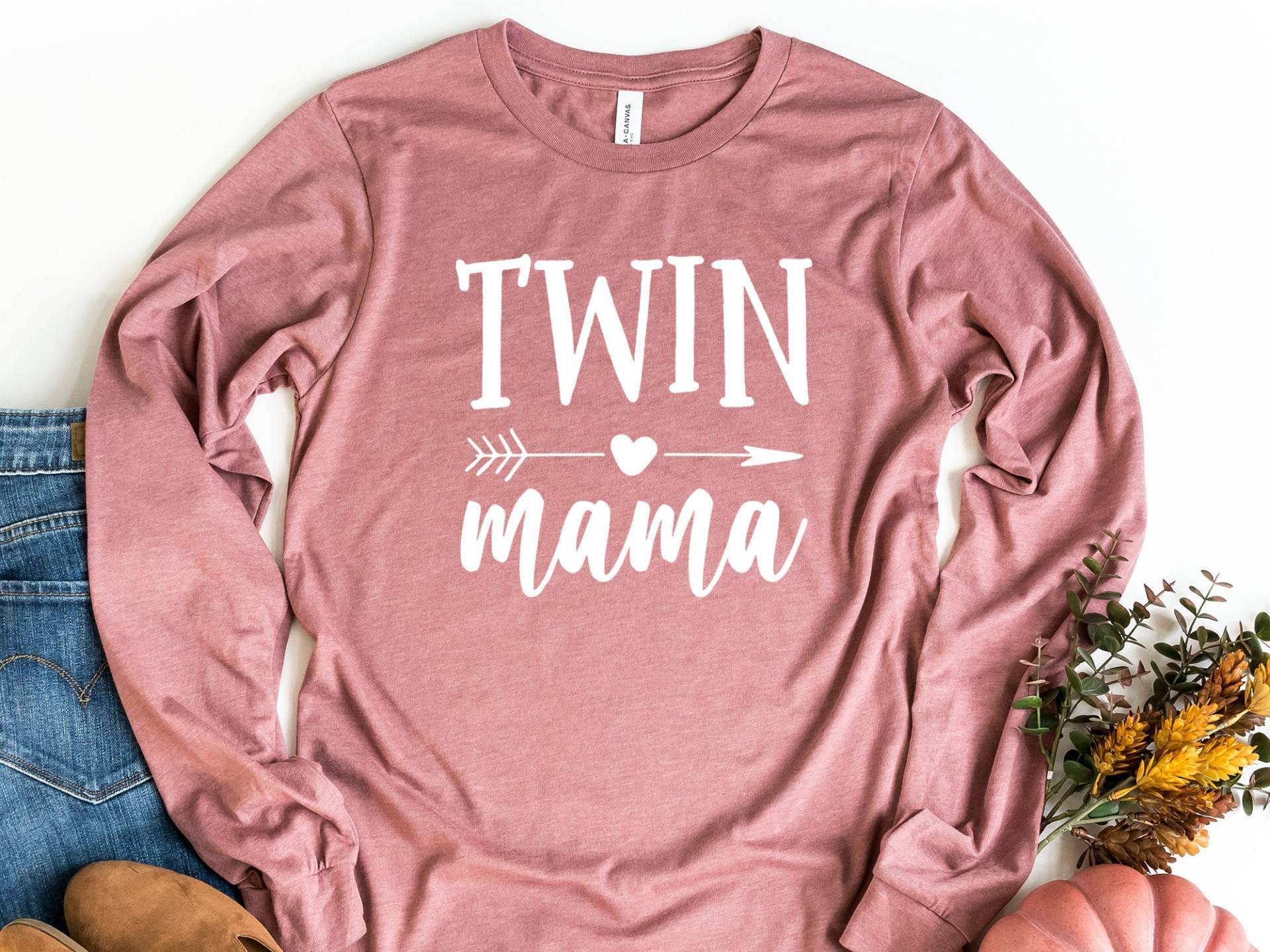 Zwillingsmama Langarmshirt, Mama Der Zwillinge Muttertagsgeschenk, Shirts Für Mama, Geschenk Zwillingsmama, Muttertagsshirt von craftgatedesign