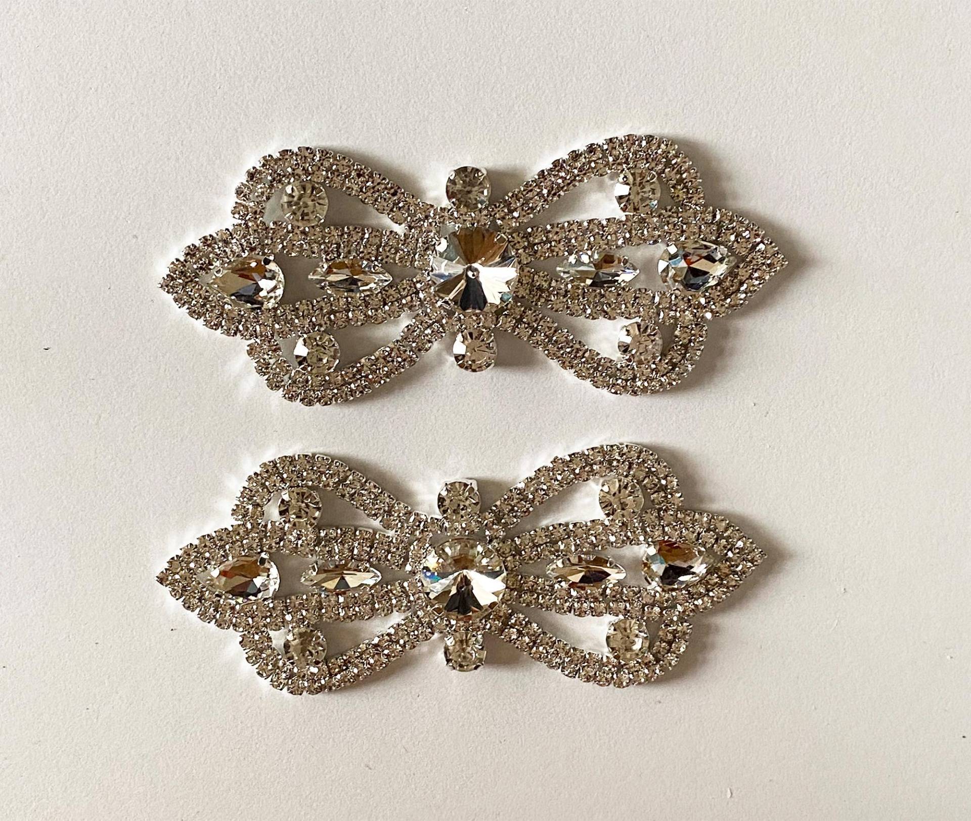 Bundle 2Stk Silber Braut Hochzeit Strassapplikation Schmetterling Verzierungen Diamante Motiv Bundle 2Stk Silber Braut Hochzeit Strassapplikation Schmetterling Verzierungen Diamante Motiv von craftuneed