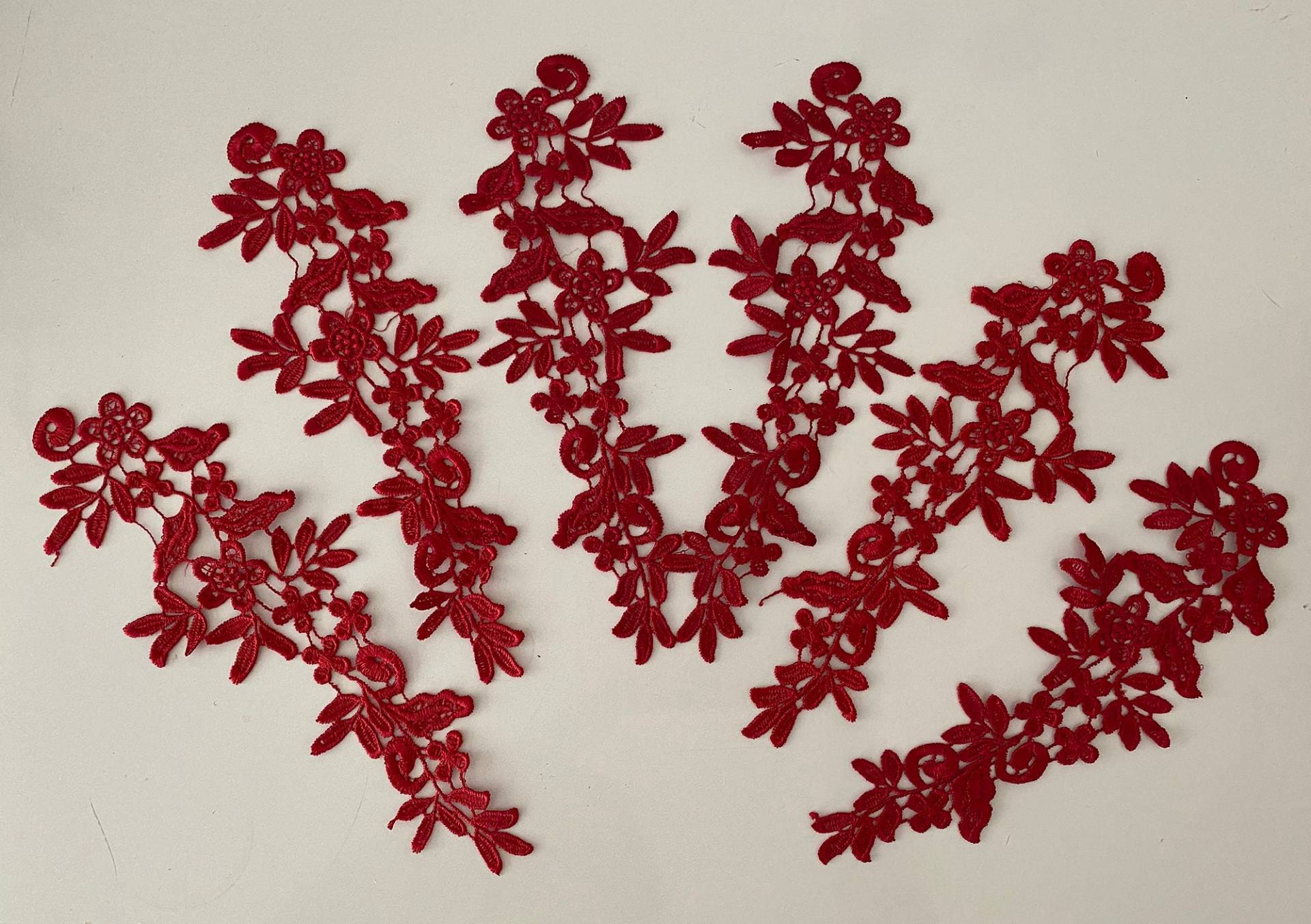 Bundle 6 Stück Weinrot Nähen Auf Spitze Applikation Gestickter Blumenspitze Motivpatch Bundle 6 Stück Weinrot Nähen Auf Spitze Applikation Gestickter Blumenspitze Motivpatch von craftuneed