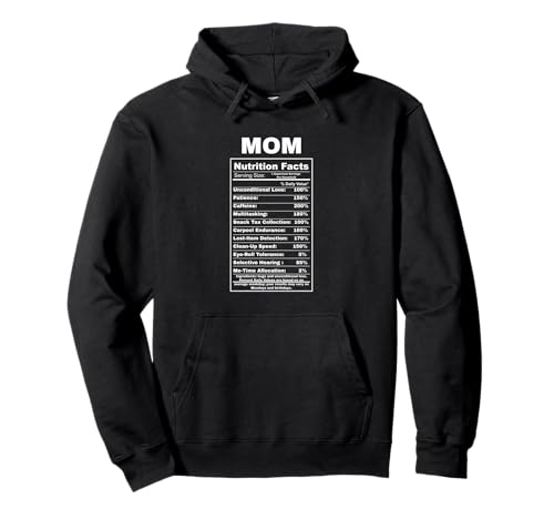 Lustiger Muttertags-Humor Mama Nährwertangaben Pullover Hoodie Lustiger Muttertags-Humor Mama Nährwertangaben Pullover Hoodie von cranberrysky retro
