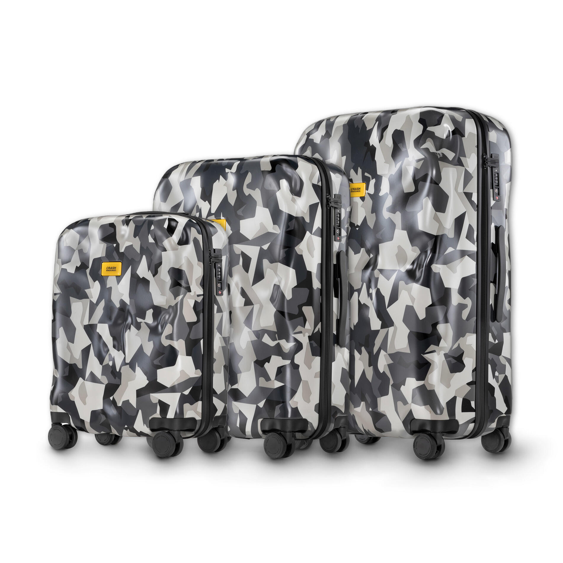 crash baggage - Crash Baggage Icon Kofferset Gr. L/M/S - Grey Camo Koffer24 von crash baggage
