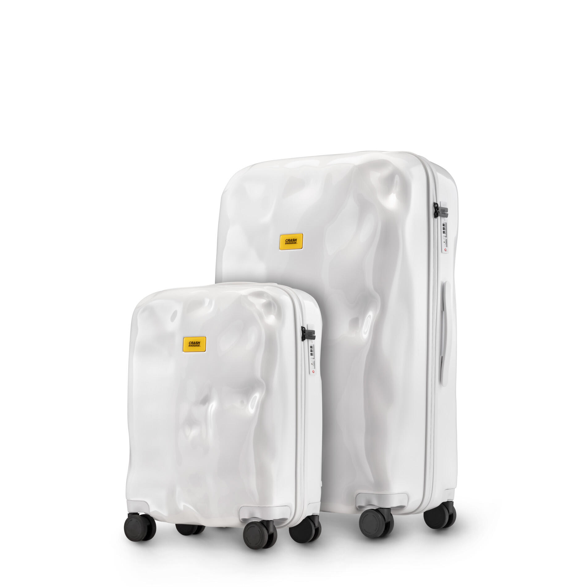crash baggage - Crash Baggage Icon Tone on Tone Kofferset Gr. L/S - Lucent White Koffer24 von crash baggage