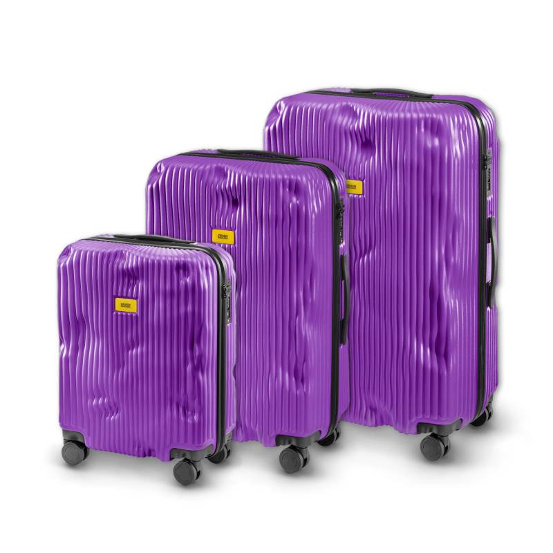 crash baggage - Crash Baggage Stripe Kofferset Gr. L/M/S - Grape Violet Koffer24 von crash baggage