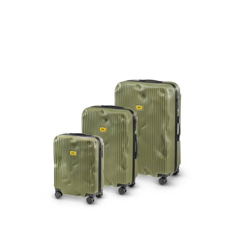 crash baggage - Crash Baggage Stripe Kofferset Gr. L/M/S - Olive Koffer24 von crash baggage