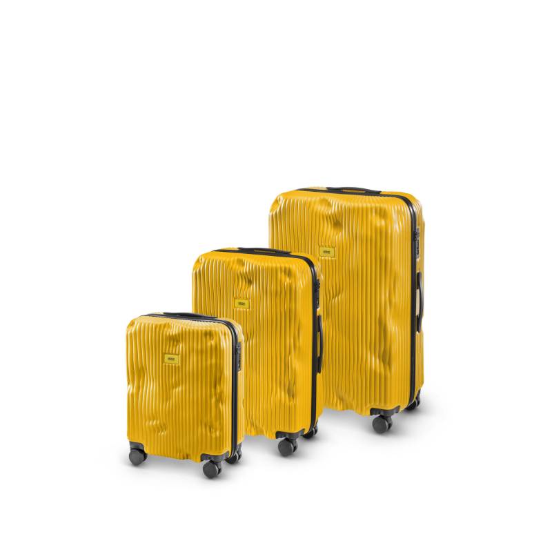 crash baggage - Crash Baggage Stripe Kofferset Gr. L/M/S - Yellow Koffer24 von crash baggage