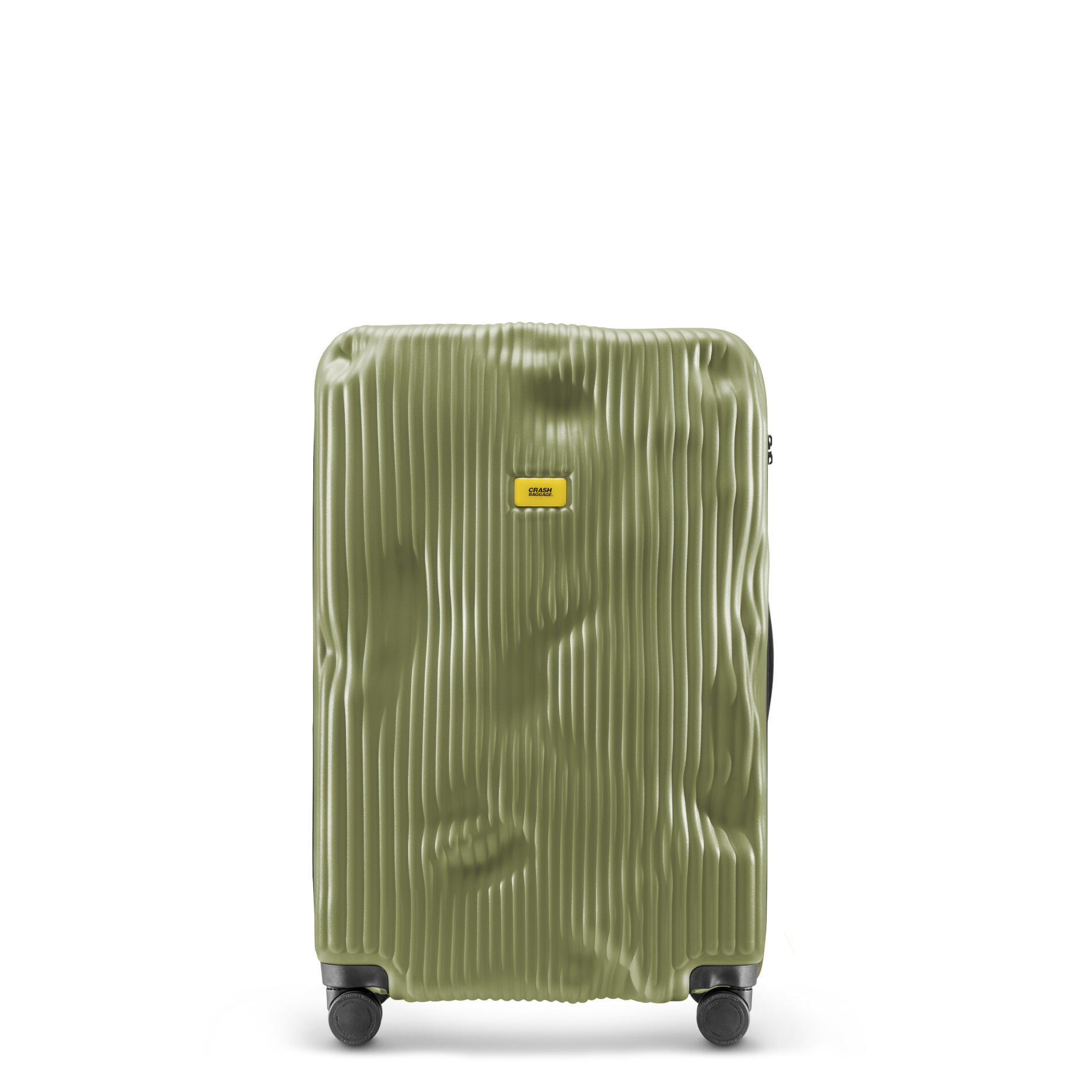 crash baggage - Crash Baggage Stripe Trolley L (79 cm) - Olive Koffer24 von crash baggage