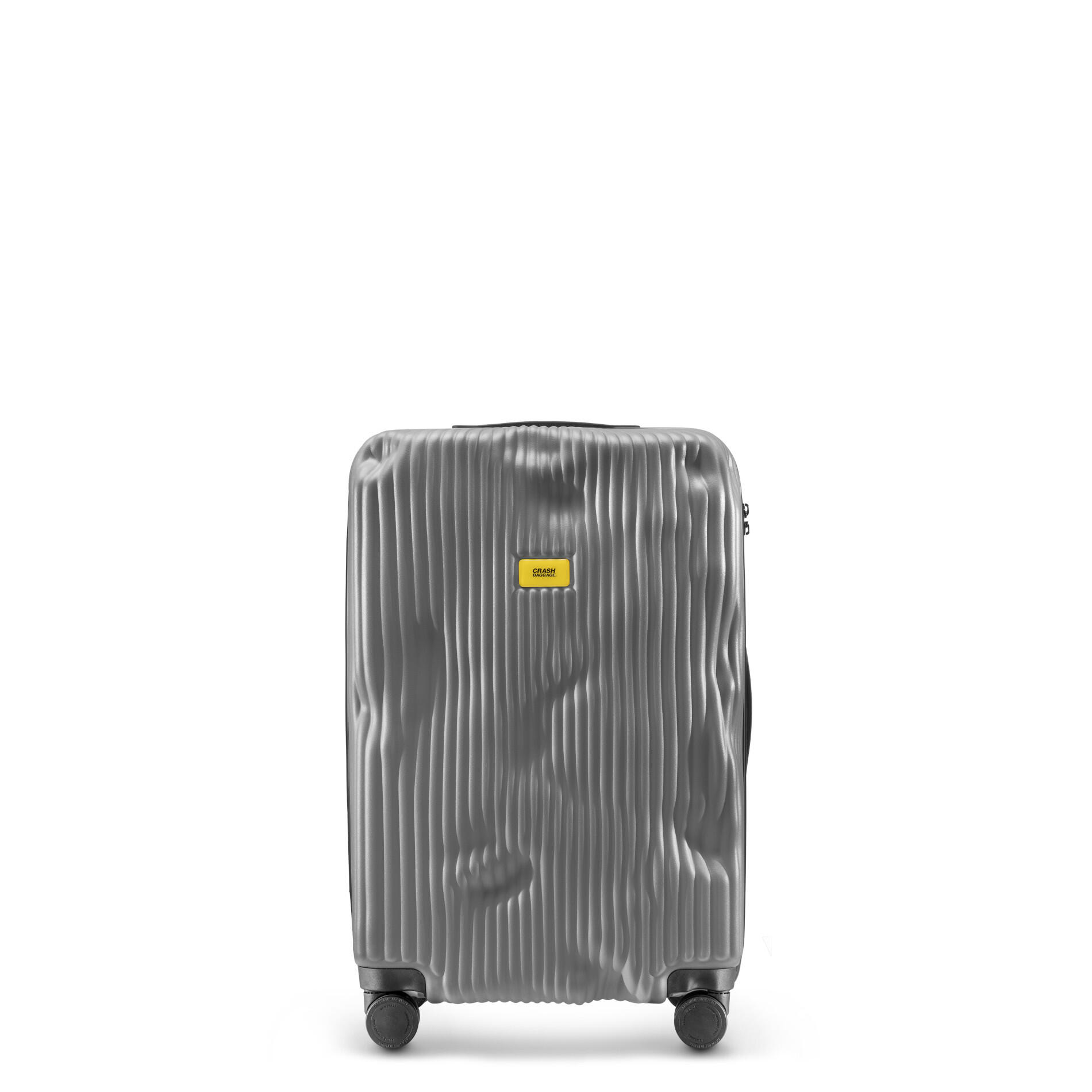 crash baggage - Crash Baggage Stripe Trolley M (68 cm) - Smoke Grey Koffer24 von crash baggage