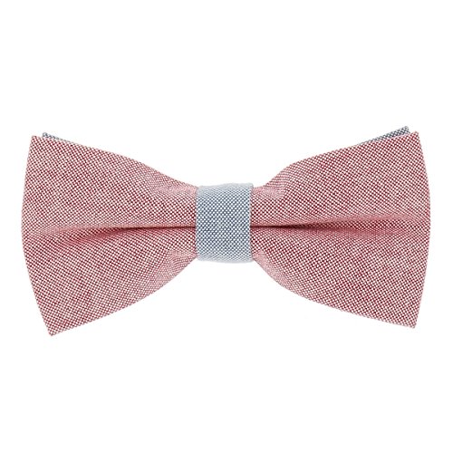 Fliege Pastell Rot und Blau von cravateSlim