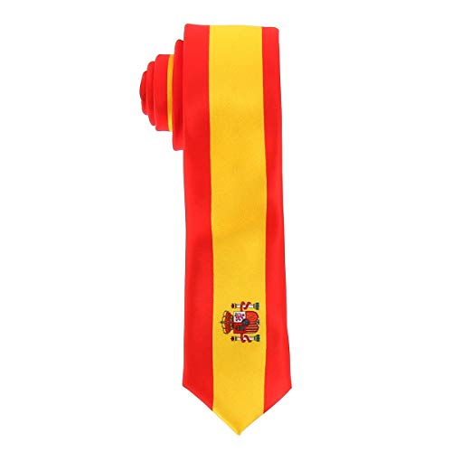 Spanische Flagge Krawatte - Spanien Land Farben - Spanische Gelbe und Rote Krawatte - Mann oder Frau - Veranstaltung oder Kostüm von cravateSlim
