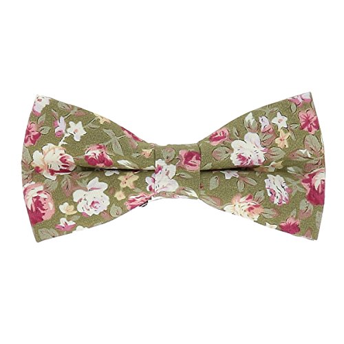 cravateSlim Herren Fliege Grün Vert et Rose Einheitsgröße von cravateSlim