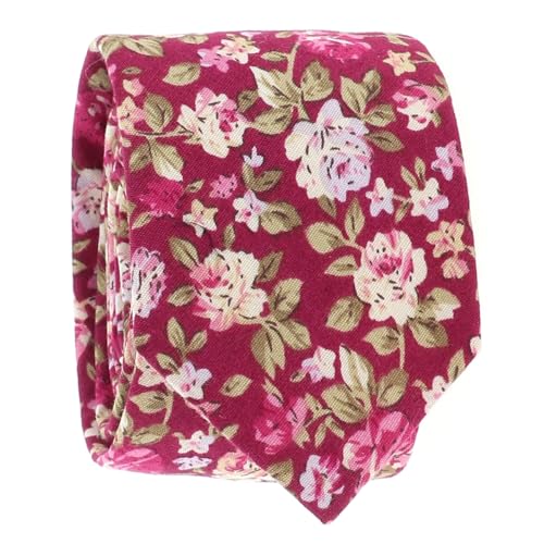 cravateSlim Herren Krawatte Pink Rose Einheitsgröße von cravateSlim