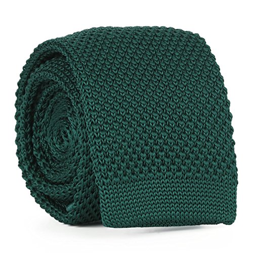 cravateSlim Strickkrawatte Dunkelgrün von cravateSlim