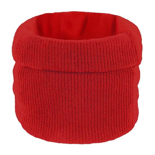 crazy bean Halsschlauch Schlauchschal Herren Damen Weichem Halswärmer Halstücher Winter Loop Schal Fleece Gesichtsscha Elastische Strick Und Winddichte rot von crazy bean