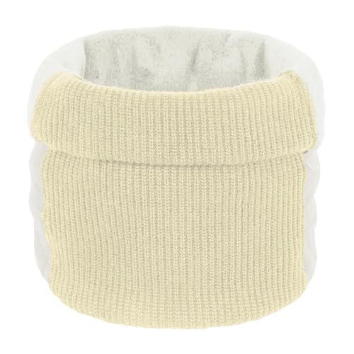 crazy bean Halsschlauch Schlauchschal Herren Damen Weichem Halswärmer Halstücher Winter Loop Schal Fleece Gesichtsscha Elastische Strick Und Winddichte weiß von crazy bean