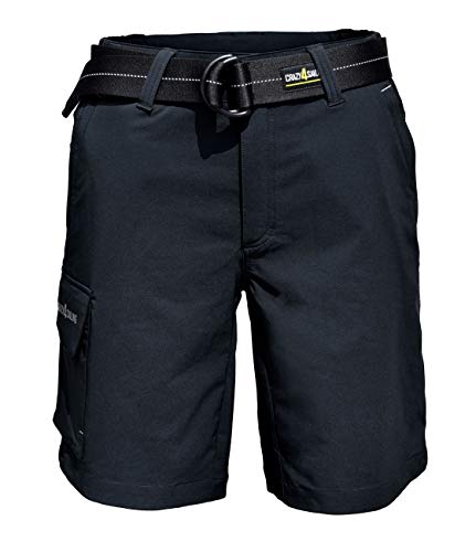 crazy4sailing Damen Herren Deckshorts Segelhose Shorts kurz, Farbe:grau, Größe:S von crazy4sailing