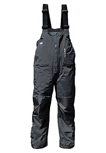 crazy4sailing Herren Segelhose Bergen Lange Latzhose wasserdicht, Farbe:Carbon/schwarz, Größe:XXXL von crazy4sailing