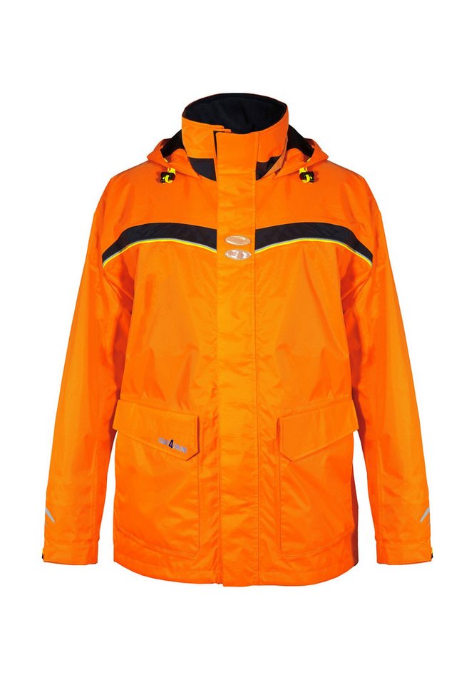crazy4sailing Regenjacke Sydney Neon wasserdichte Funktionsjacke mit hoher Sichtbarkeit von crazy4sailing