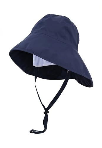 crazy4sailing Unisex Südwester Storm atmungsaktiv Regenhut Krempe wasserdicht, Farbe:Navy, Größe:S von crazy4sailing