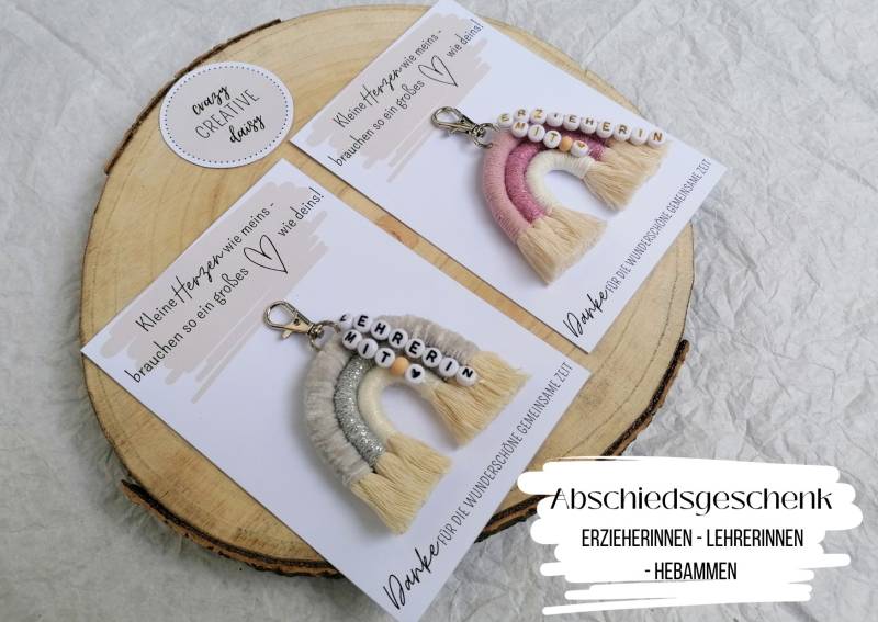 Erzieherin Mit Herz/Lehrerin Hebamme Abschiedsgeschenk Kindergarten Schule Danke Geschenk Crazycreativedaisy von crazyCREATIVEdaisy