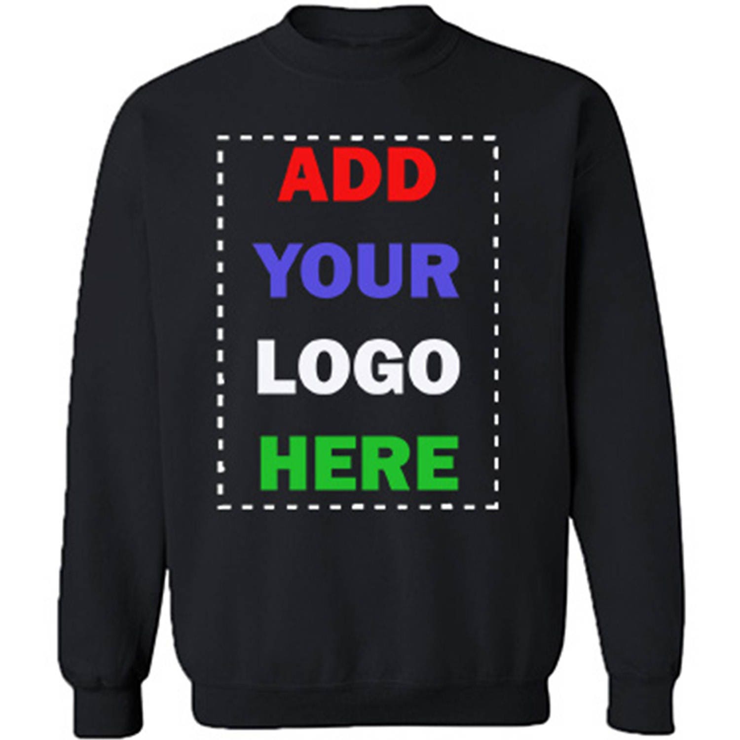 Benutzerdefinierter Text/Logo Unisex Sweatshirt Mit Rundhalsausschnitt Personalisiertes Design von crazydaisyworld