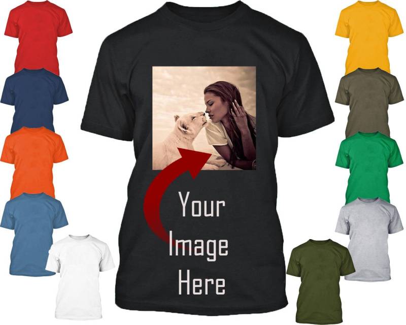 Personalisiertes Baumwoll-T-Shirt Benutzerdefinierter Text & Logo, Gestalten Sie Ihr Eigenes T-Shirt von crazydaisyworld