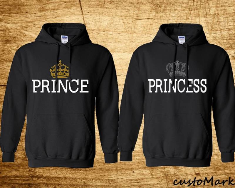 Prince & Princess Hoodies Süßes Sweatshirt Sweatshirts Schöne Paare Passende von crazydaisyworld