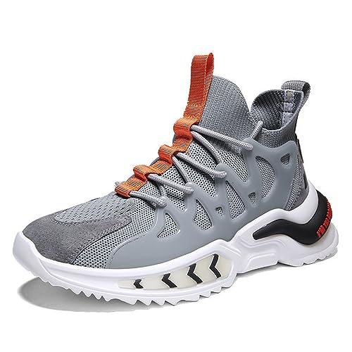 crazynekos Herren Fashion Sneaker Outdoor rutschfest Atmungsaktiv Laufschuhe, grau, 39 1/3 EU von crazynekos