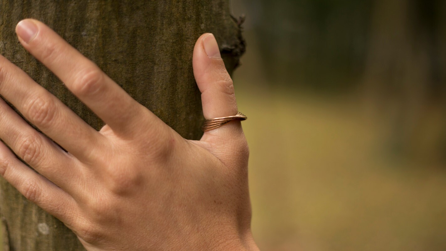 Limitlessbend Bronze Ring Mit Oder Ohne Gebändertem Achat Edelstein Limitlessbend Bronze Ring Mit Oder Ohne Gebändertem Achat Edelstein von creAlephAtelier