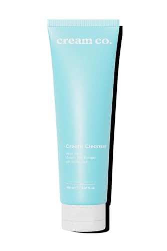 cream co. Aloe Vera Gesichtsreinigung 150ml, Porenreiniger, Make Up Entferner, Erfrischendes Waschcreme gegen Unreinheiten, Reinigt Mild ohne Auszutrocknen, Gesichtspflege, Face Cleanser, pH Neutral von cream co.