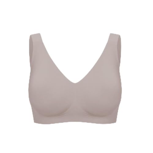creamy fabrics Comfort Minimizer BH – Damen BH ohne Bügel – Bequemer Leichter bügelloser Push-Up BH – Nahtloser Soft-BH mit herausnehmbaren Cups – Entlastet Schulter & Rücken – Normale & Große Größen von creamy fabrics