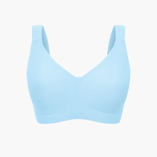 creamy fabrics Comfort Minimizer BH – Damen BH ohne Bügel – Bequemer Leichter bügelloser Push-Up BH – Nahtloser Soft-BH mit herausnehmbaren Cups – Entlastet Schulter & Rücken – Normale & Große Größen von creamy fabrics