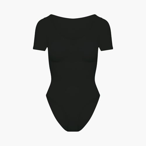 creamy fabrics T-Shirt Bodysuit Shapewear mit Slip – Figurformender Body für Damen – Glättende Sanduhr-Silhouette – Nahtlos, atmungsaktiv & ultraweich – Po-Lifting Effekt & perfekte Passform von creamy fabrics