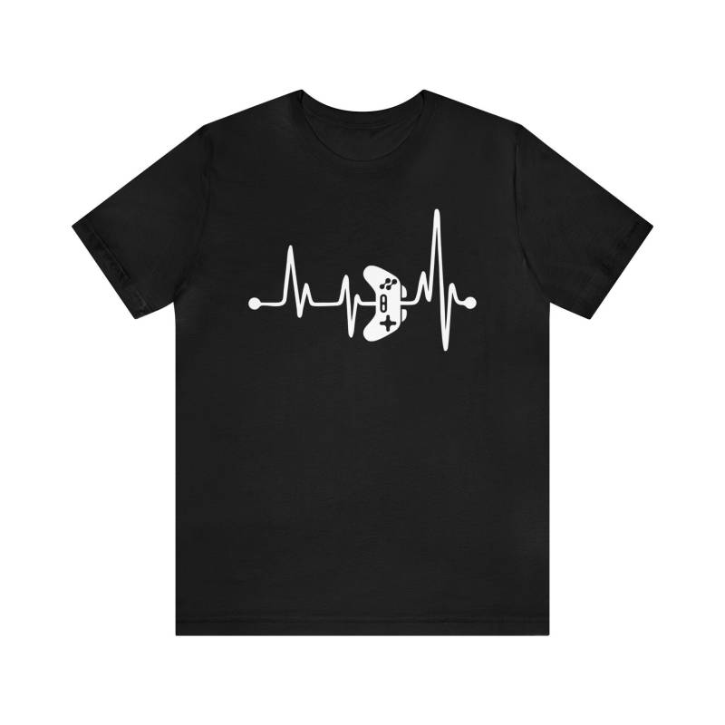 T - Shirt Gamer , Herzschlag Ekg, Geschenk von createdbyPfeffi