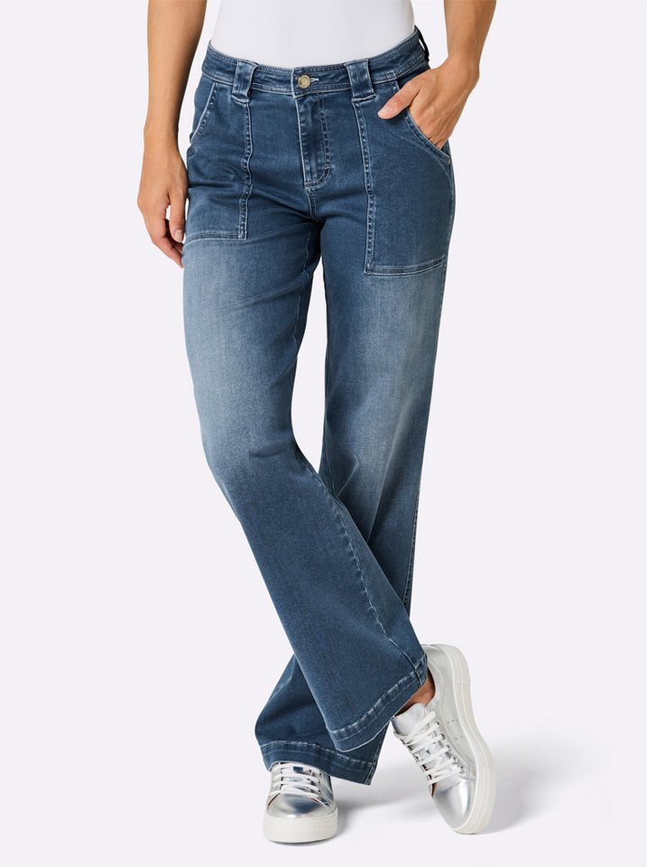 creation L Bequeme Jeans Schlagjeans creation L Bequeme Jeans Schlagjeans von creation L