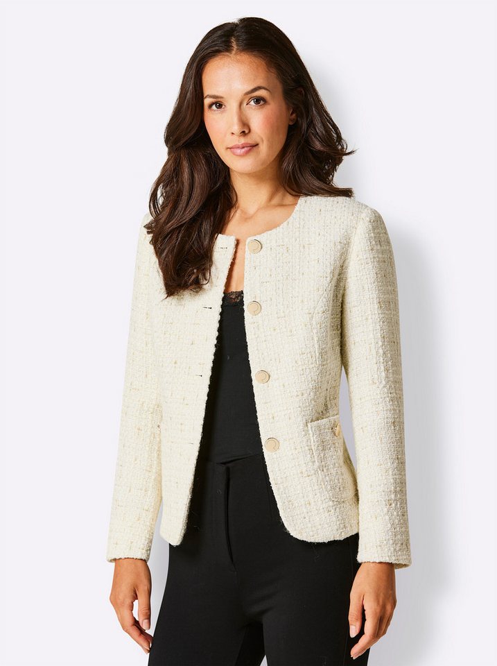 creation L Blusenblazer Bouclé-Blazer . von creation L