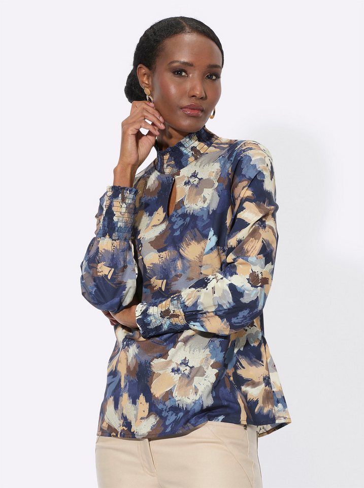 creation L Klassische Bluse Bluse mit Stehkragen von creation L