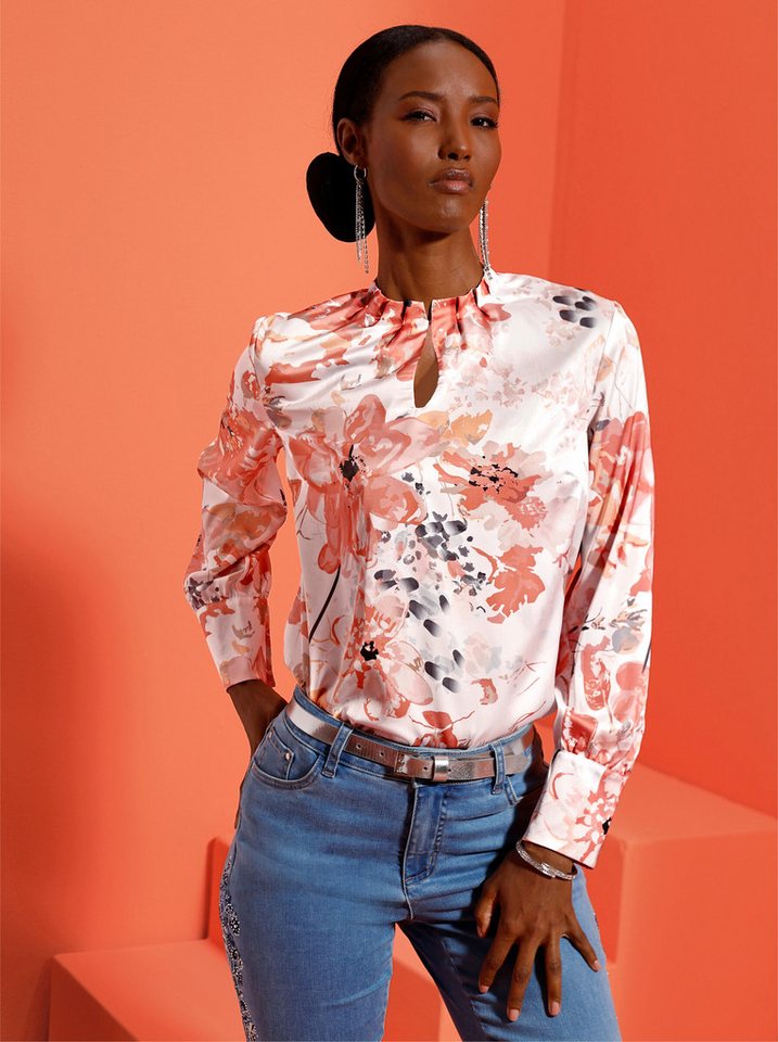 creation L Klassische Bluse Druckbluse . von creation L