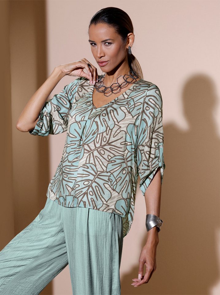 creation L Klassische Bluse Druckbluse . von creation L