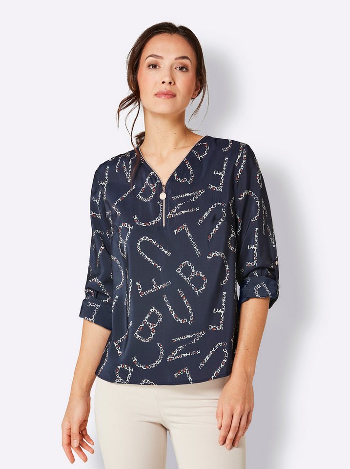 creation L Klassische Bluse Druckbluse . von creation L