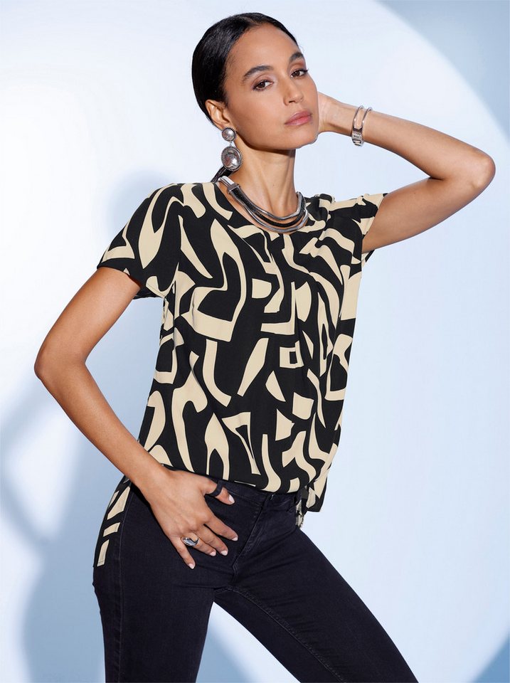 creation L Klassische Bluse Kurzarmbluse . von creation L