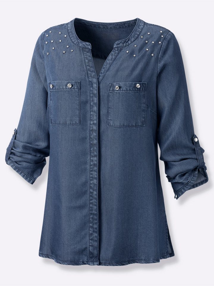 creation L Klassische Bluse Langarm-Bluse . von creation L