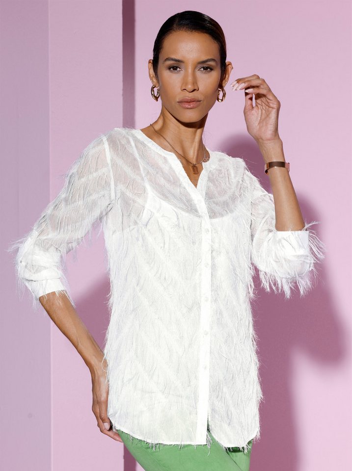 creation L Klassische Bluse Langarmbluse . von creation L