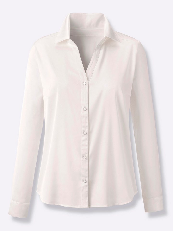 creation L Klassische Bluse Satinbluse . von creation L