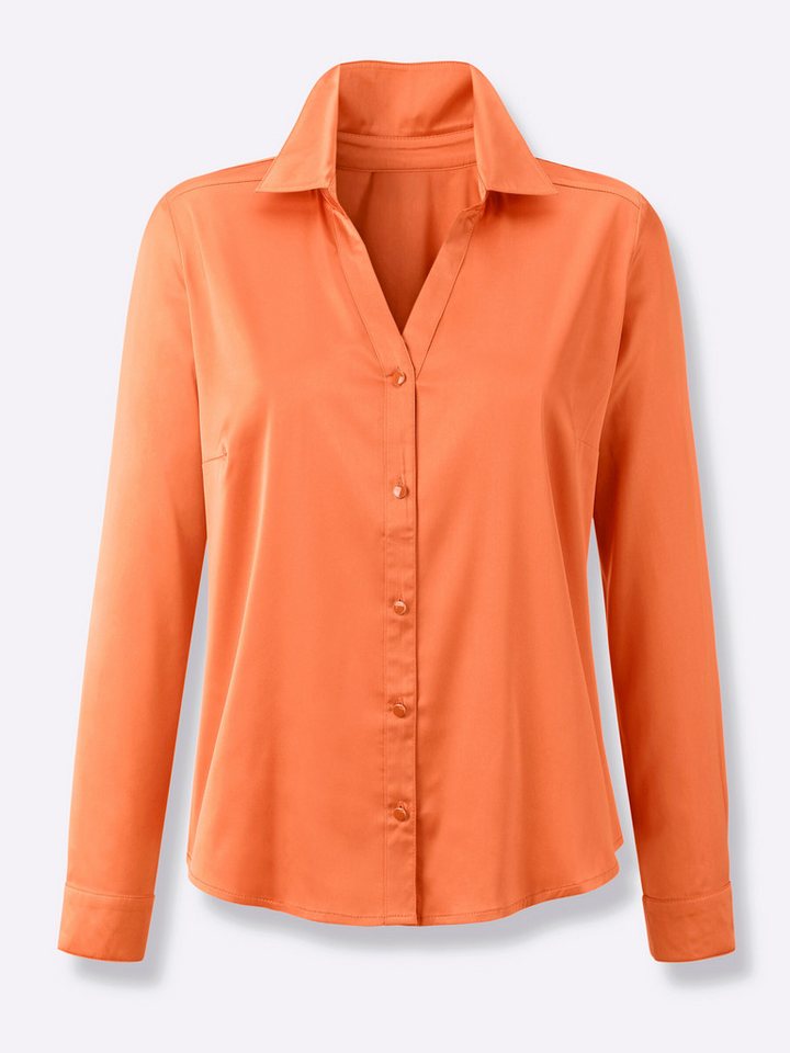 creation L Klassische Bluse Satinbluse . von creation L