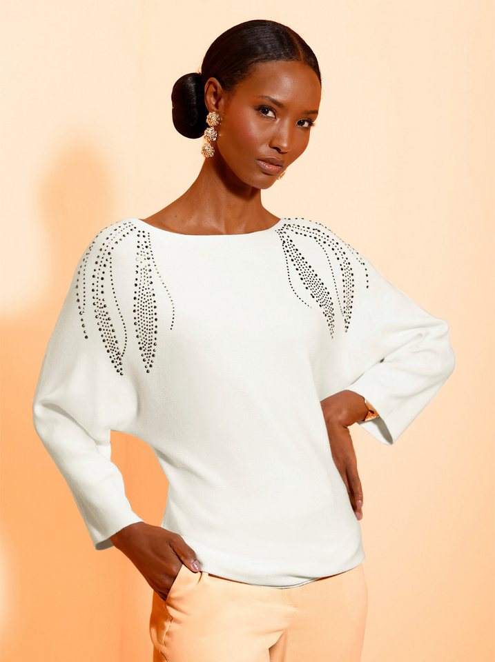 creation L Strickpullover 3/4 Arm-Pullover . von creation L